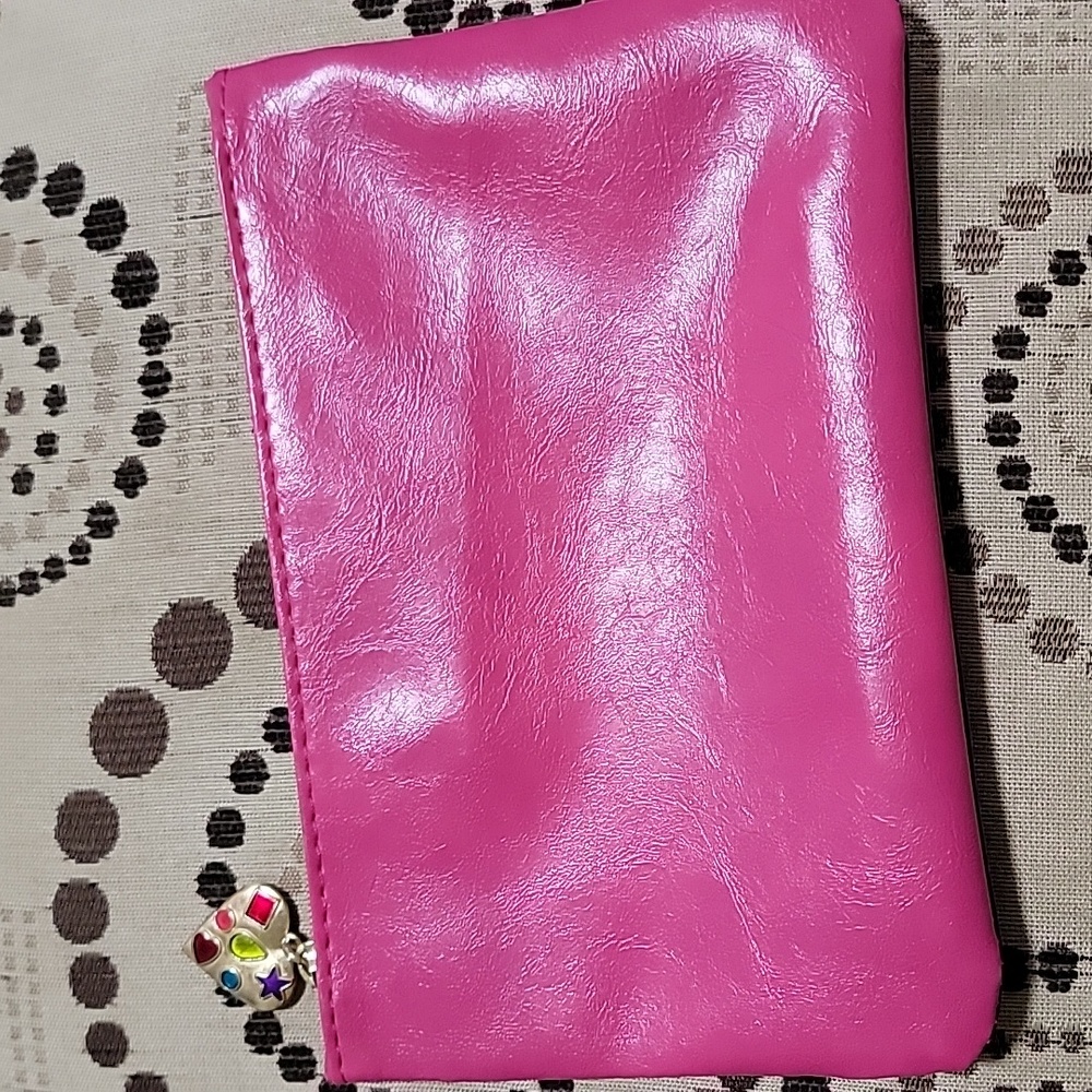Ipsy Pink And Blue Cosmetic Makeup Glam Bag Accessories Pouch